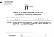 Il nuovo regolamento per l’iscrizione al Registro CONI
