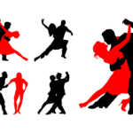 Dancing Couple Silhouette drawing image in Vector cliparts category at pixy.org