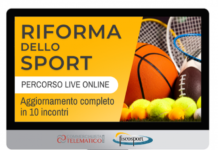 Riforma dello sport: percorso completo di aggiornamento in 10 webinar