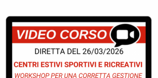 Centri estivi sportivi e ricreativi – Corso online