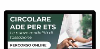 La Circolare dell’Agenzia delle Entrate per gli ETS: le nuove modalità di tassazione – Corso online in due incontri